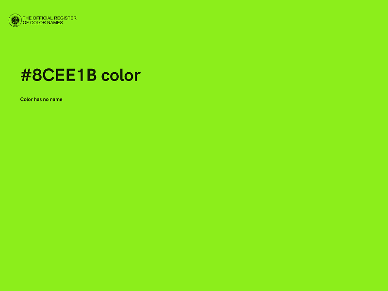 #8CEE1B color image