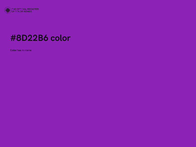 #8D22B6 color image