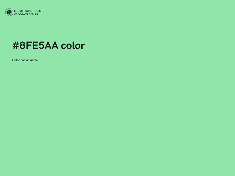 #8FE5AA color image