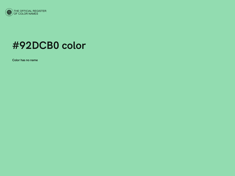 #92DCB0 color image