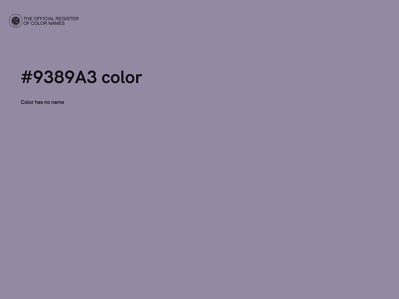 #9389A3 color image