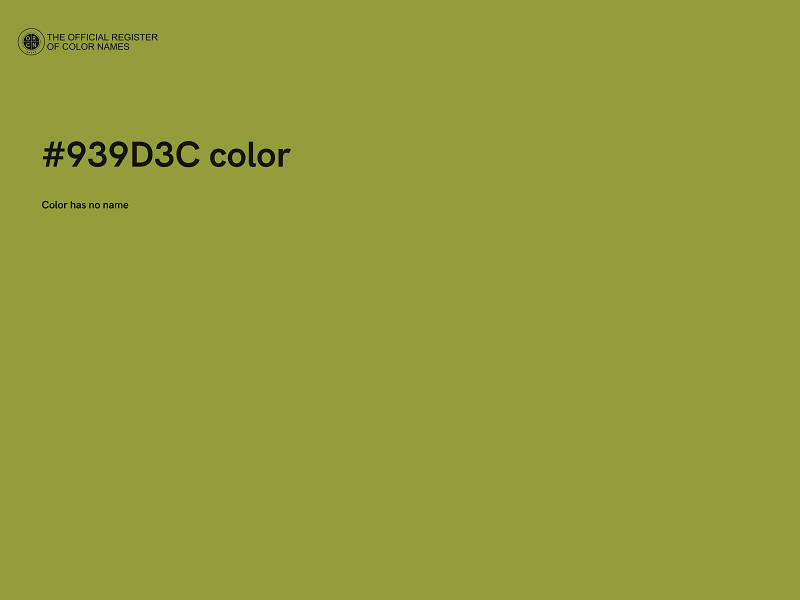 #939D3C color image