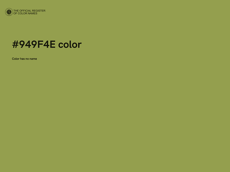 #949F4E color image