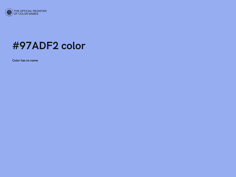 #97ADF2 color image