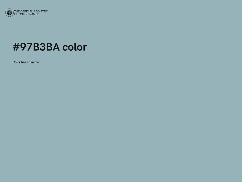 #97B3BA color image