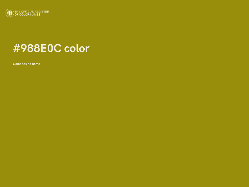 #988E0C color image