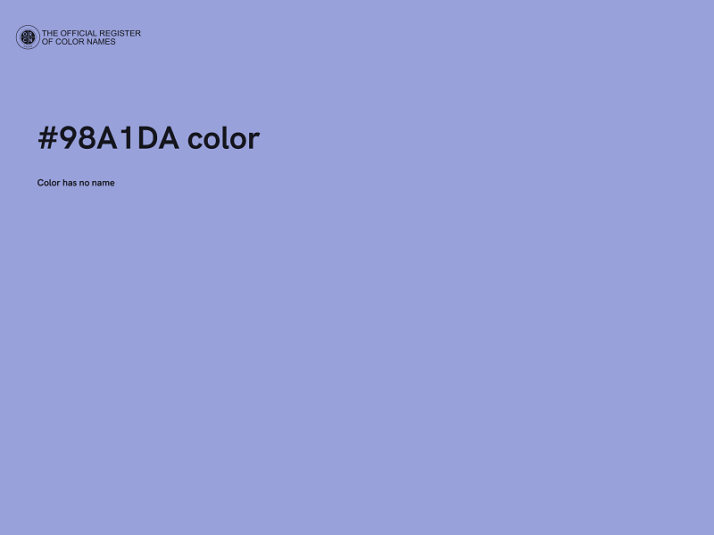 #98A1DA color image