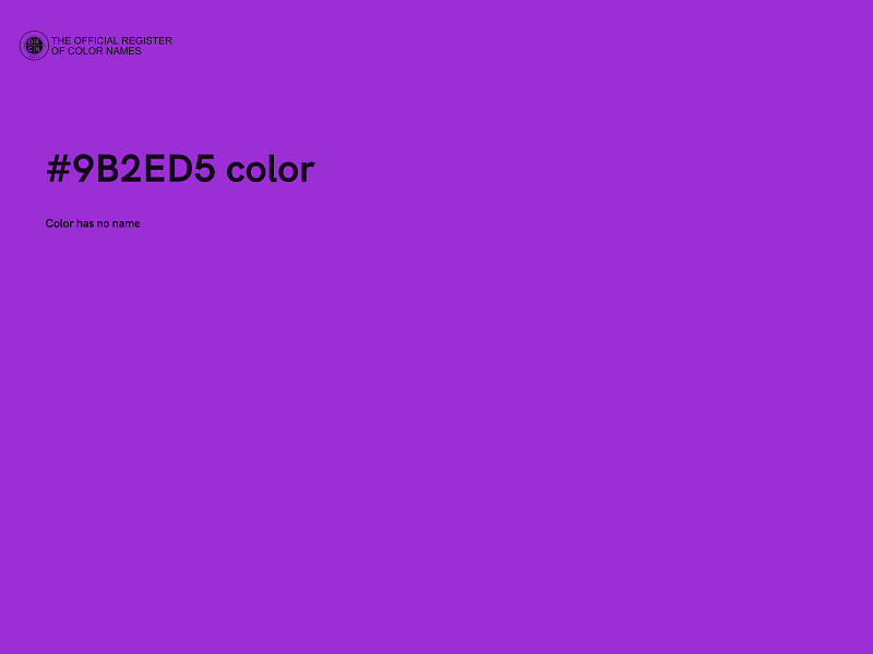 #9B2ED5 color image