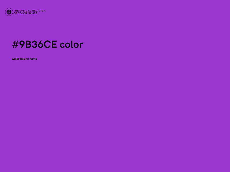 #9B36CE color image