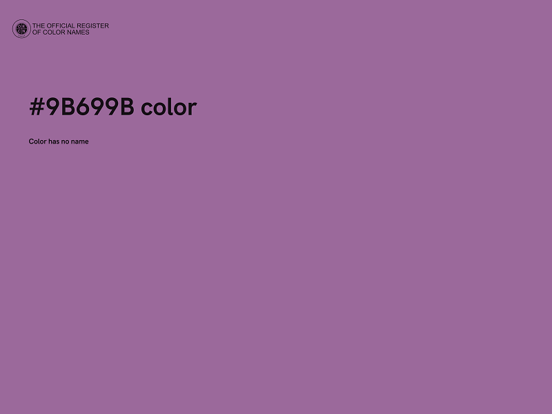 #9B699B color image