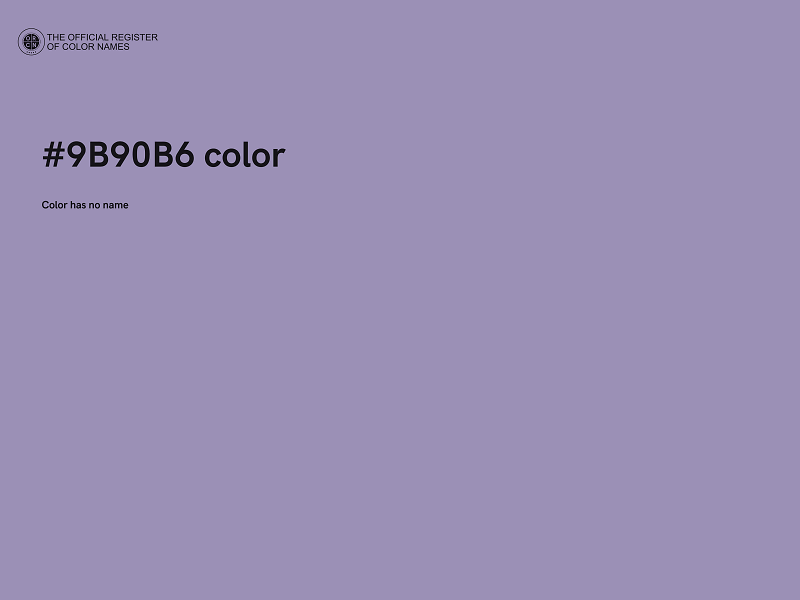 #9B90B6 color image