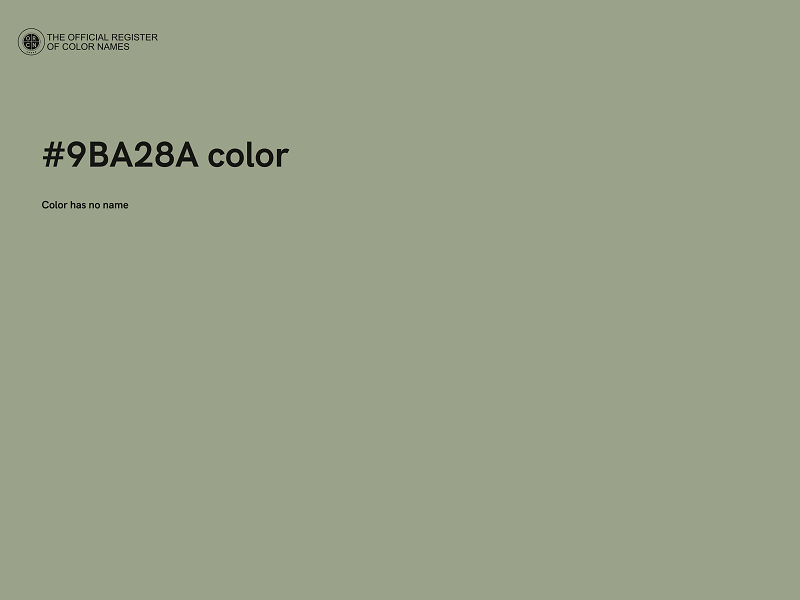 #9BA28A color image