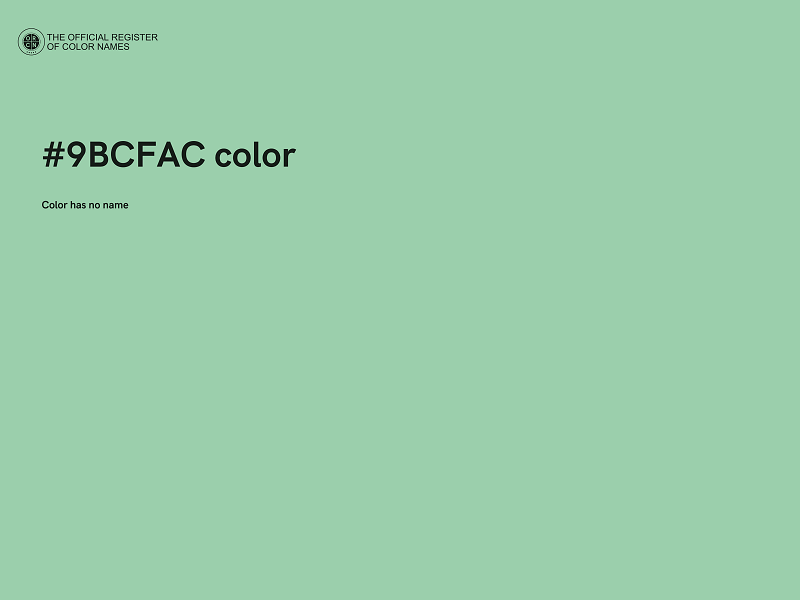 #9BCFAC color image