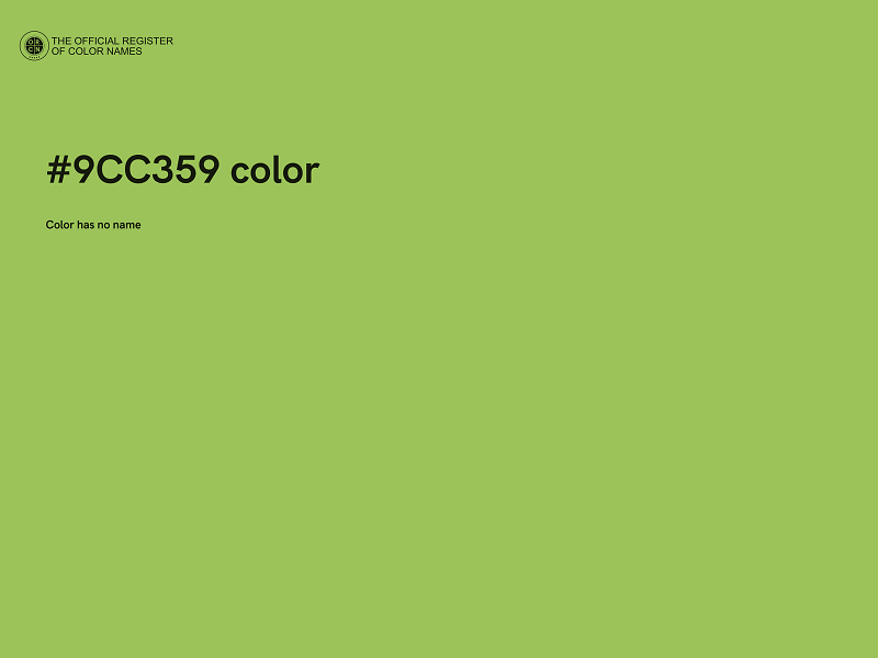 #9CC359 color image