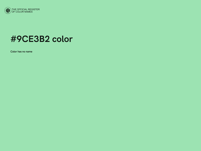 #9CE3B2 color image