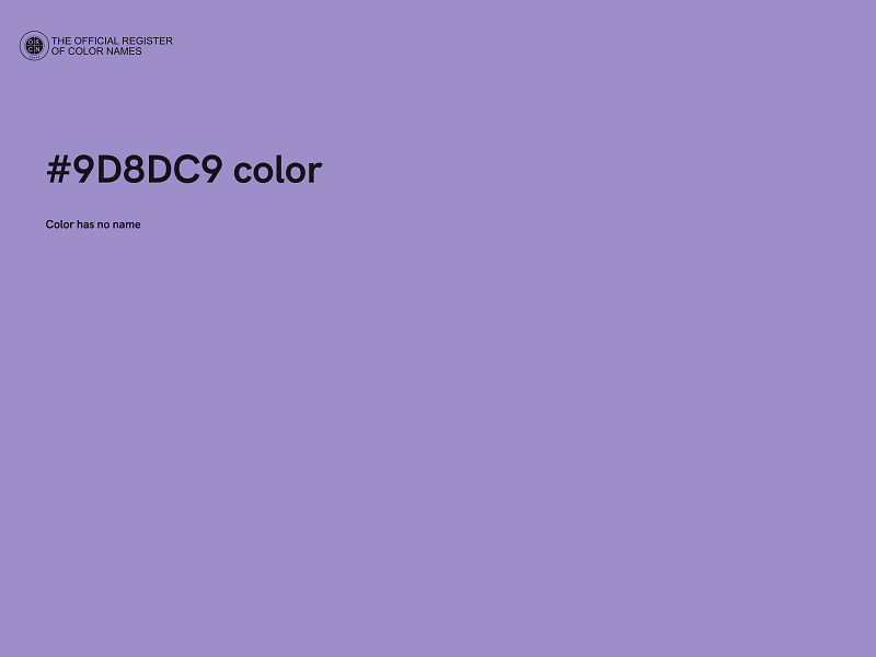 #9D8DC9 color image