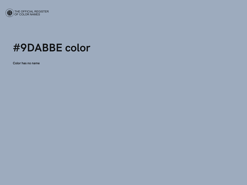 #9DABBE color image