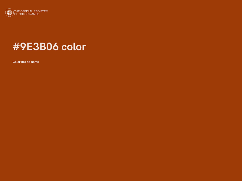 #9E3B06 color image