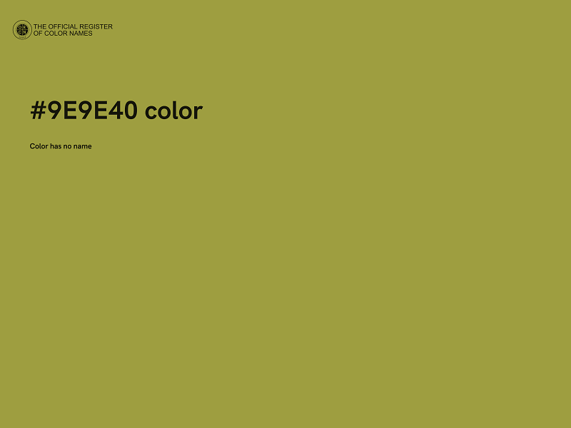 #9E9E40 color image