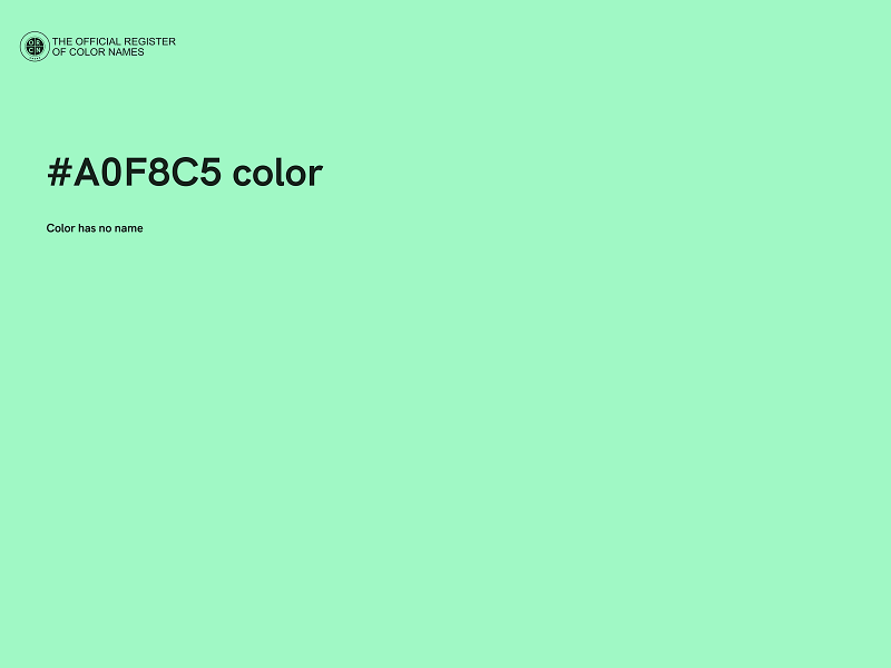 #A0F8C5 color image