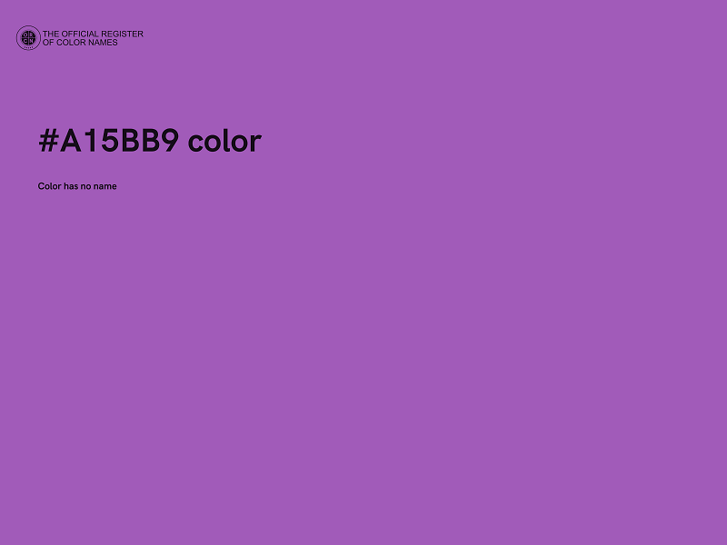 #A15BB9 color image