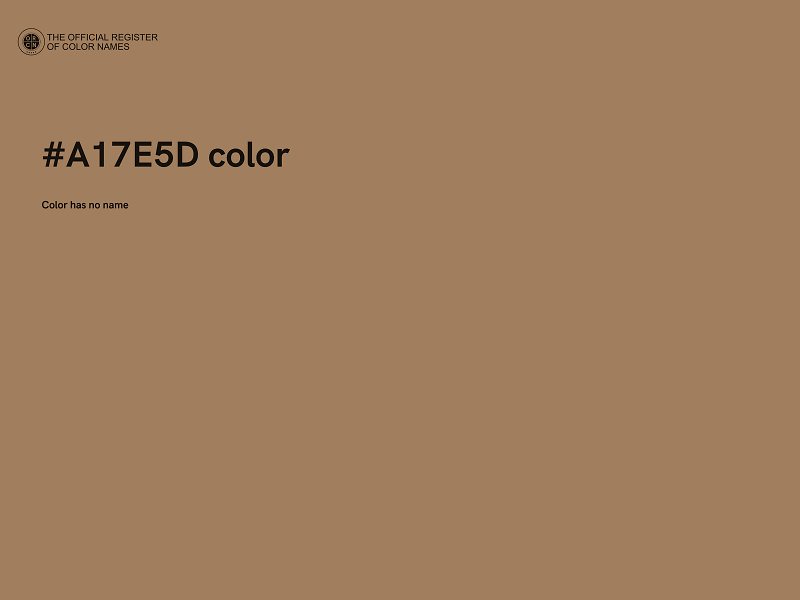 #A17E5D color image