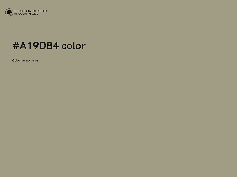 #A19D84 color image