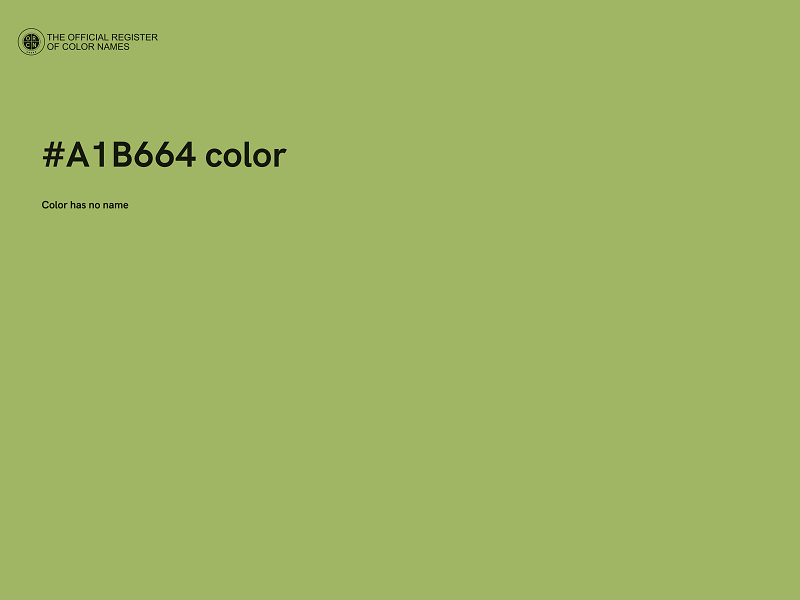 #A1B664 color image