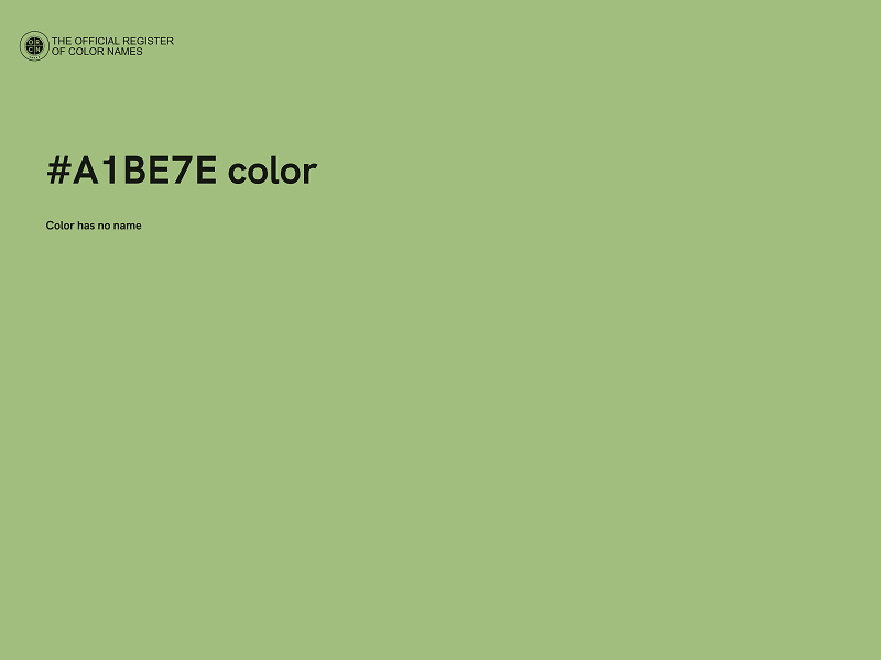 #A1BE7E color image