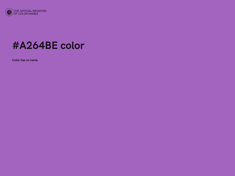 #A264BE color image