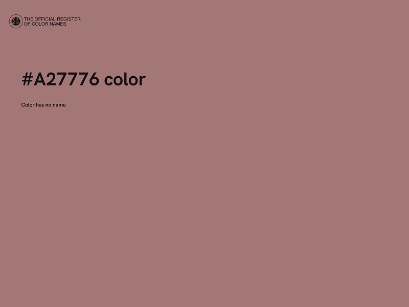 #A27776 color image