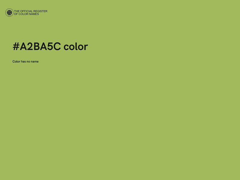 #A2BA5C color image