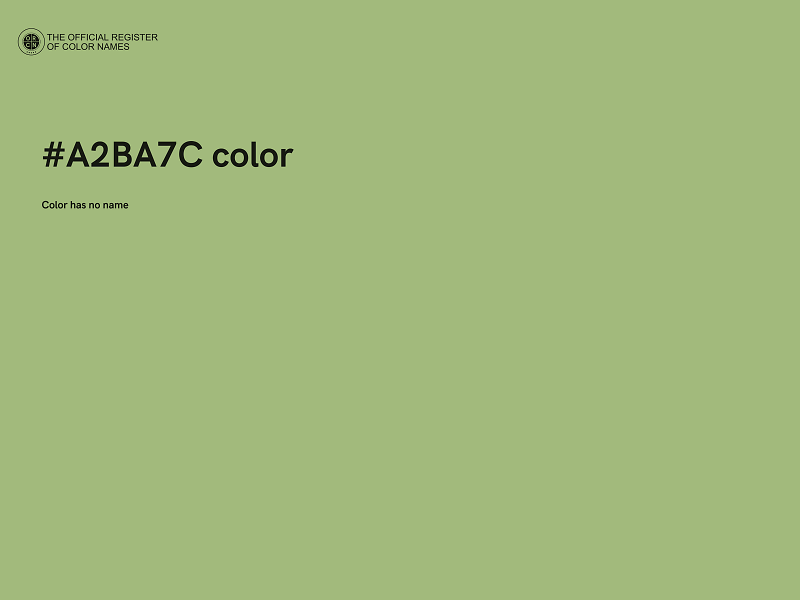 #A2BA7C color image