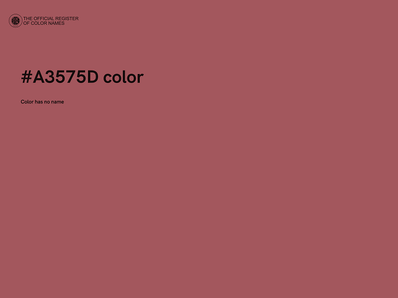 #A3575D color image