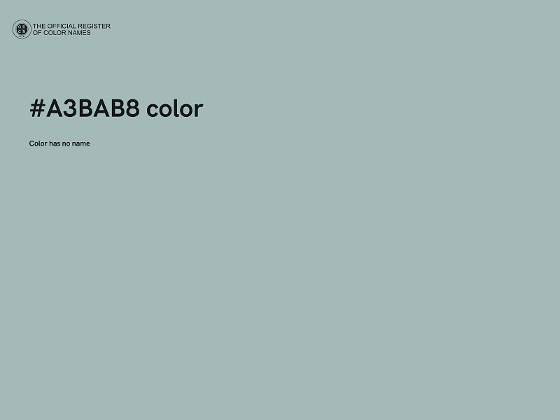 #A3BAB8 color image