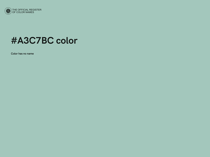 #A3C7BC color image