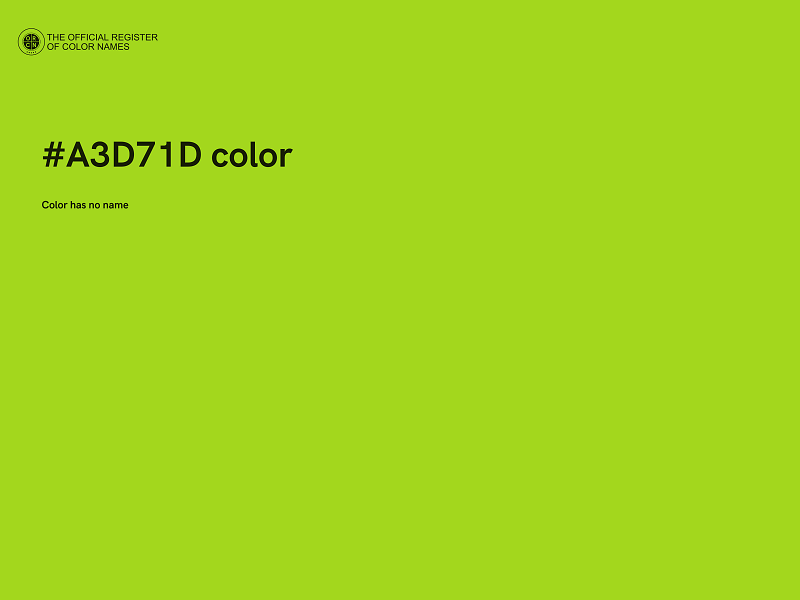 #A3D71D color image