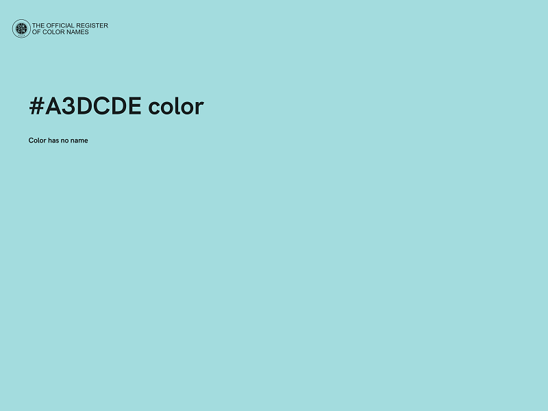 #A3DCDE color image