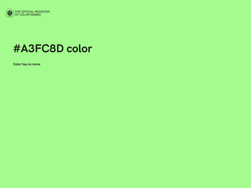 #A3FC8D color image