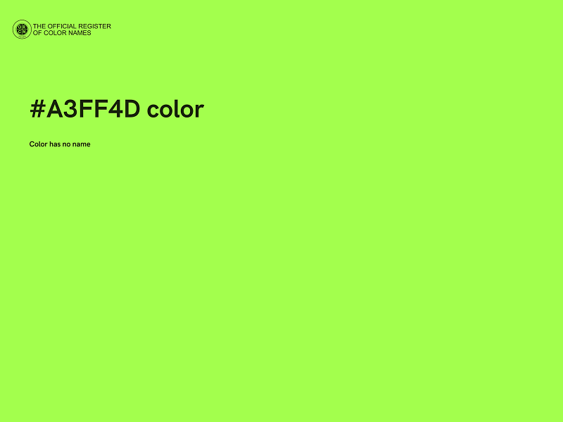 #A3FF4D color image