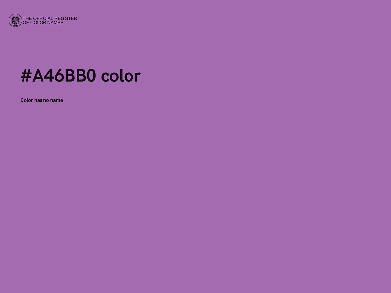 #A46BB0 color image