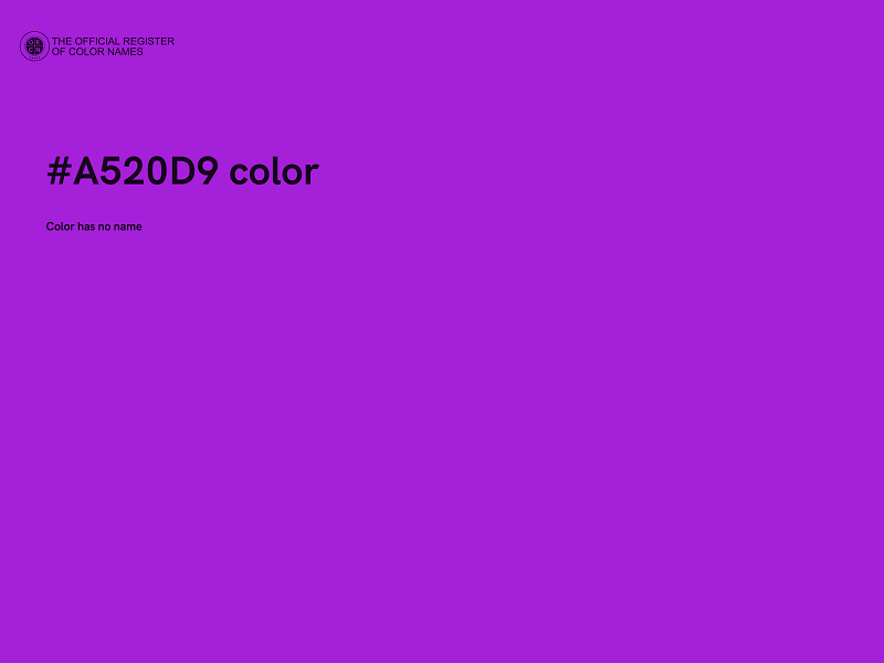 #A520D9 color image