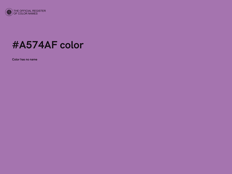 #A574AF color image