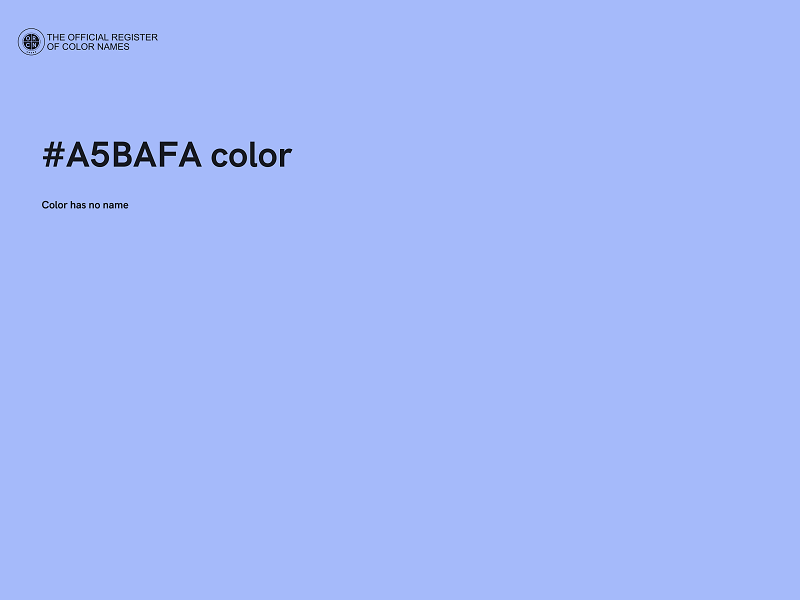 #A5BAFA color image