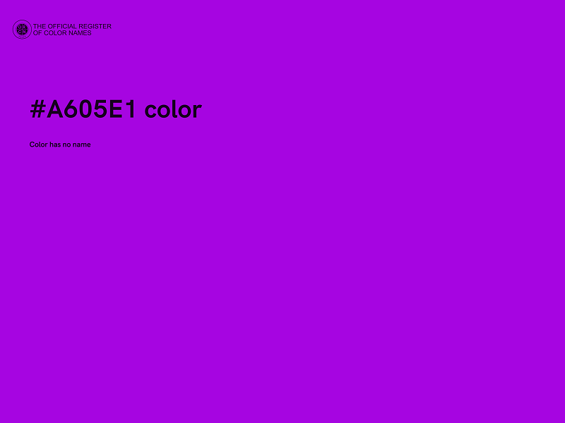 #A605E1 color image