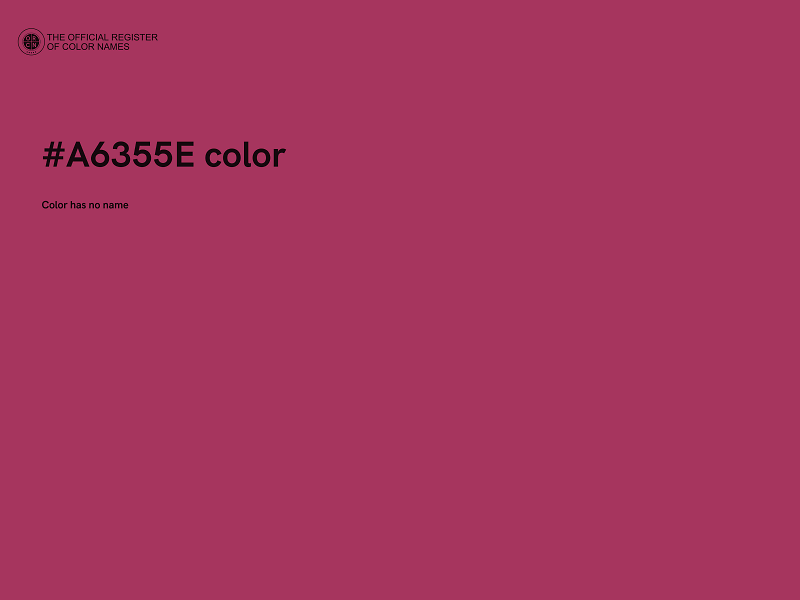 #A6355E color image