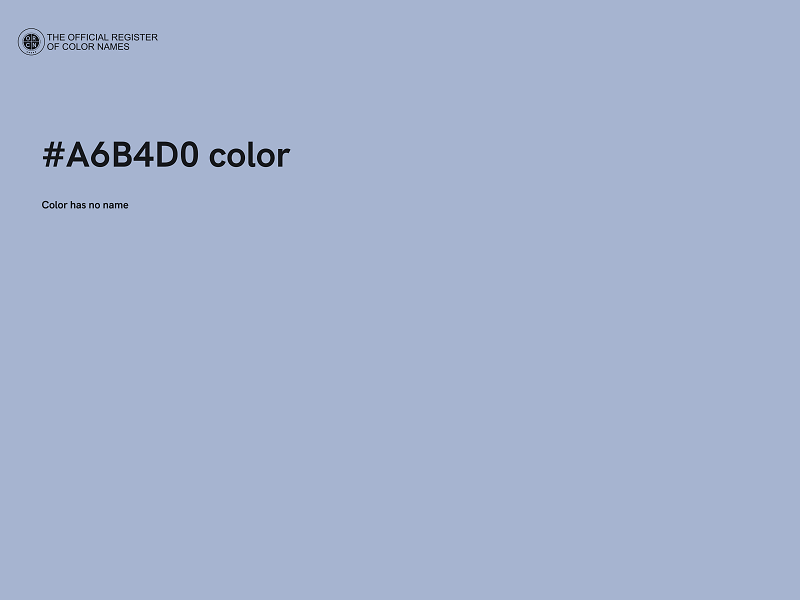 #A6B4D0 color image