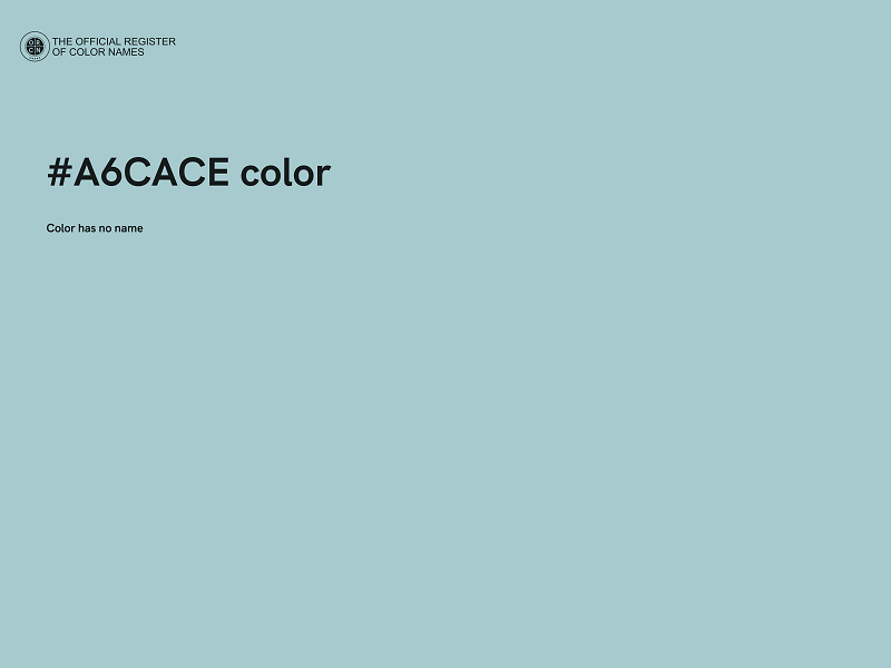 #A6CACE color image