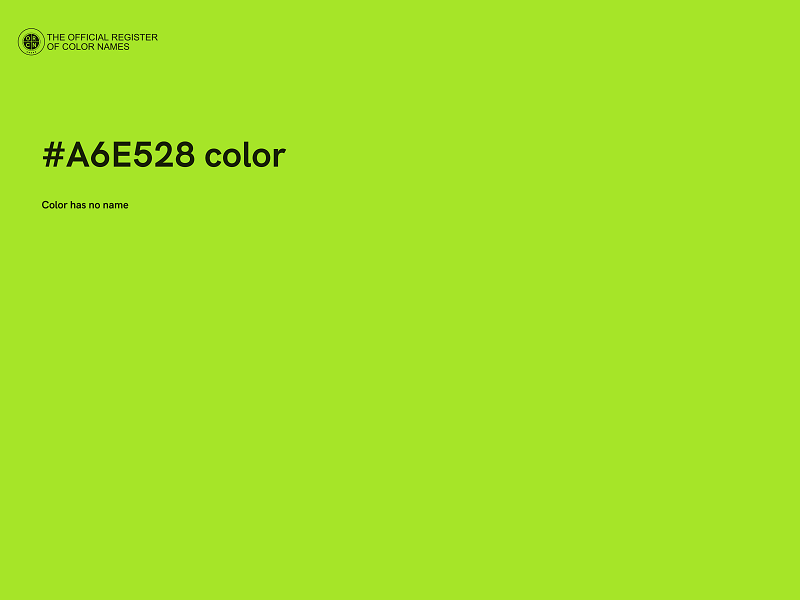 #A6E528 color image