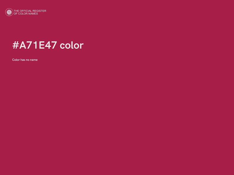 #A71E47 color image